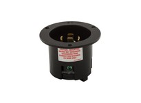 Cooper Eaton 6405BK Flanged Inlet 20A 125/250V 3P4W | Industrial Supply