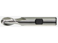 DRILLCO 640A140C 5/8x5/8 2-Flute Ball Nose End Mills High Speed Steel Bright Regular Length Single End