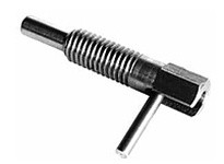 Te-Co 64301 Lever Type Plunger - Steel: Locking Handle, Metric, 0.760"/19.30 mm Stud Length, 0.656"/16.66 mm Thread Length, M6 x