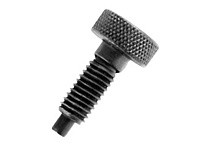 Te-Co 64602 Knurled Knob Hand Retractable Spring Plungers - Steel: Non-Locking Handle, Metric, 0.512"/13.00 mm Stud Length, 1 Th
