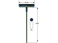 64806 6pc. MM/Ball-Hex 9" Arm Power-T T-Handle Ball-Hex Key Set 9 Inch Series