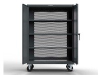 StrongHold 65-VB-243-CA Ventilated Mobile Cabinet 72x24x60 | Durable Storage Solution