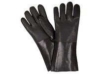 MCR 6514SJ Black Double Dipped PVC Textured Jersey Lined 14 | Durable Protection