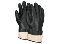 MCR 6521SC Black PVC Double Dipped Sandy Safety Cuff