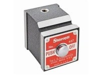 Starrett 657P Magnetic Base Only, 1-15/16" x 1-5/8" x 1-7/8" (50 x 40 x 48mm) deep. Push button on/off switch for one-hand opera