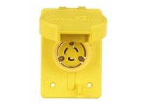 Cooper Eaton 65W34BK Receptacle Single WT 15A 277V 2P3W H/L Black | Industrial Supplies