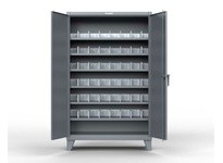 StrongHold 66-246PH-42VD Metal Bin Storage Cabinet with Vertical Dividers 72x24x72 6 Shelves