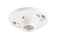 Cooper Eaton 669-SP Lamp Holder Pull with 2P2W Receptacle | 660W 125V Porcelain White