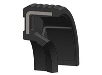 Dichtomatik 6X12X2VG 67022041 NITRILE SINGLE LIP RIDGED RUBBER CO SHAFT SEALS