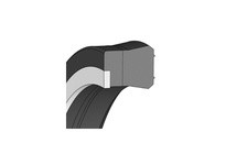 Dichtomatik S07-32X40X8.5 67068995 Rod Seal NBR/NBR Impregnated Fabric/POM Rod Seal With AE Ring Metric