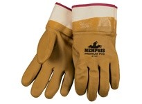 MCR 6710T Tan PVC Double Dipped Foam Lined Safety Cuff | Durable Protection