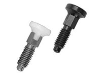 Te-Co 68303 Delrin Knob Hand Retractable Spring Plungers - Steel: Locking Handle, Metric, 0.980"/25.00 mm Stud Length, M12 x 1.7
