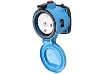 Meltric 69-84142 DSN100 Receptacle Metal Blue Size 4 | Industrial Supplies