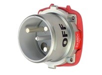 Meltric 69-88043-270 DSN100 INLET METAL SIZE 4 TYPE 4X IP 69 3P+G 100 A 480 VAC 60 Hz NO AUX AUXILIARY SWITCH