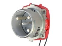 Meltric 69-88043-972 DSN100 INLET METAL SIZE 4 TYPE 4X IP 69 3P+G 100 A 480 VAC 60 Hz +2 AUX