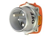 Meltric 69-88076 DSN100 INLET METAL SIZE 4 TYPE 4X IP 69 2P+N+G 100 A 125/250 VAC 60 Hz NO AUX