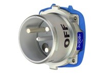 Meltric 69-88163 DSN100 INLET METAL SIZE 4 TYPE 4X IP 69 3P+G 100 A 208 VAC 60 Hz NO AUX