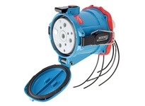 Meltric 69-94043-975 DSN150 RECEPTACLE METAL BLUE SIZE 5 TYPE 4X IP 69 3P+G 150 A 480 VAC 60 Hz +5 AUX