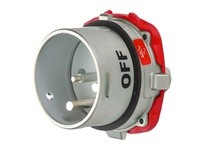 Meltric 69-98042 DSN150 INLET METAL SIZE 5 TYPE 4X IP 69 2P+G 150 A 480 VAC 60 Hz NO AUX