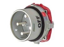 Meltric 69-98043-270 DSN150 INLET METAL SIZE 5 TYPE 4X IP 69 3P+G 150 A 480 VAC 60 Hz NO AUX FOR AUXILIARY SWITCH