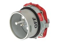 Meltric 69-98043-A155 DSN150 INLET METAL BLUE SIZE 5 TYPE 4X IP 69 3P+G 150 A 480 VAC 60 Hz