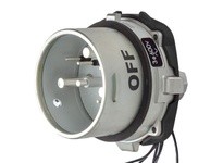 Meltric 69-98143-976 DSN150 INLET METAL BLUE SIZE 5 TYPE 4X IP 69 3P+G 150 A 600 VAC 60 Hz +6 AUX