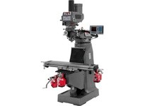 JET 690115 JTM-4VS Mill With Newall DP700 DRO With X and Y-Axis Powerfeeds & Air Power Drawbar | YarinInd