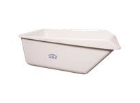 REMCO 69015 Tub Angled Dump PE White