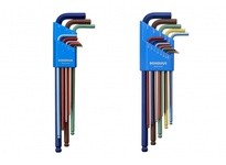 Bondhus 69499 Set 9 ColorGuard Ball End L-Wrenches - Long Arm (1.5-10mm) | Durable Tools