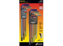 Bondhus 69600 Set 22 ColorGuard Ball End L-Wrenches IN/MM XL Double Pack - 69637 (.050-3/8") + 69699 (1.5-10mm)