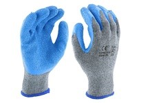 700SLCE/XL 10 Gauge Knit Shell Blue Crinkle Latex Palm | Durable Safety Gear