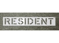 Hanson 70331 "RESIDENT"- 12"X9" CHARACTER SIZE