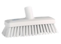 Vikan 70425 Compact Wall/Deck Scrub Hard 8.858" White | YarinInd