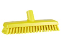 Vikan 70436 Deck Scrub Medium 11" PP/PBT Yellow | YarinInd