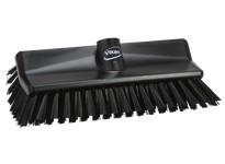 Vikan 70479 Brush High-Low Medium 10" PP/PBT Black | YarinInd