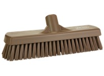 Vikan 706066 Brush Wall/Floor Scrub Stiff 12" PP/PBT Brown | Durable Cleaning Tool