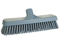 Vikan 706088 Brush Wall/Floor Scrub Stiff 12" PP/PBT Gray | Industrial Cleaning Tool