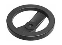 Te-Co 70925 2 Spoke Aluminum Hand Wheels without Handle, No Finish, Spoke without Handle, Aluminum Material, 2 Spokes2 Spoke Alu