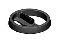 Te-Co 70937 2 Spoke Aluminum Hand Wheels with Folding Handle | Industrial Supplies