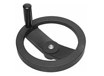 Te-Co 70940 2 Spoke Aluminum Hand Wheels with Revolving Handle, No Finish, Spoke with Handle, Aluminum Material, 2 Spokes2 Spoke