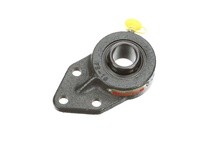 SealMaster FB-205 25 mm Mounted Ball Bearing, Cast Iron Bracket Three Bolt Flange, 52100 Bearing Steel, Black Oxide Coated, Sets
