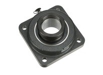 SealMaster PVR-2538 2.188" Mounted Ball Bearing, Cast Iron Four Bolt Flange, 52100 Bearing Steel, Eccentric Lock, Single Lip Con