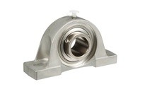 SealMaster CRPS-PN35 2.188" Mounted Ball Bearing, Stainless Steel Two Bolt Pillow Block, 52100 Bearing Steel, Phosphorus Nickel 