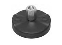 Te-Co 71148 Poly Pads - Tapped Style, 4.330" Outside Diameter, 1.910" Total Length, 0.875" Hex, 1117 Zinc Plated Steel Hex Nut, 