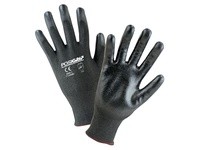 713HGBU/L Black and White HPPE Shell 3/4 Sandy Foam Nitrile Palm