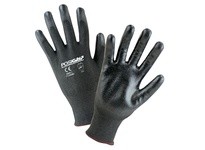 713HGBU/S Black and White HPPE Shell 3/4 Sandy Foam Nitrile Palm | YarinInd