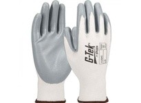 713SNC/10 PosiGrip White Polyester Knit Shell Gray Nitrile Coated Palm