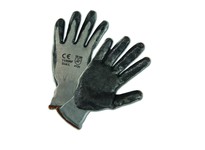 PIP Barracuda HVG713SNF Hi-Vis Yellow Small PolyKor Cut-Resistant Gloves - Reinforced Thumb - ANSI A4 Cut Resistance - Nitrile P