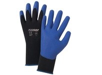713SPA/XXL PosiGrip Black Nylon Knit Shell Blue Air Injected PVC Palm