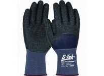715SLC/L PosiGrip 15G Blue Nylon Shell 3/4 Dip Black Latex Crinkle Grip | Durable Work Gloves